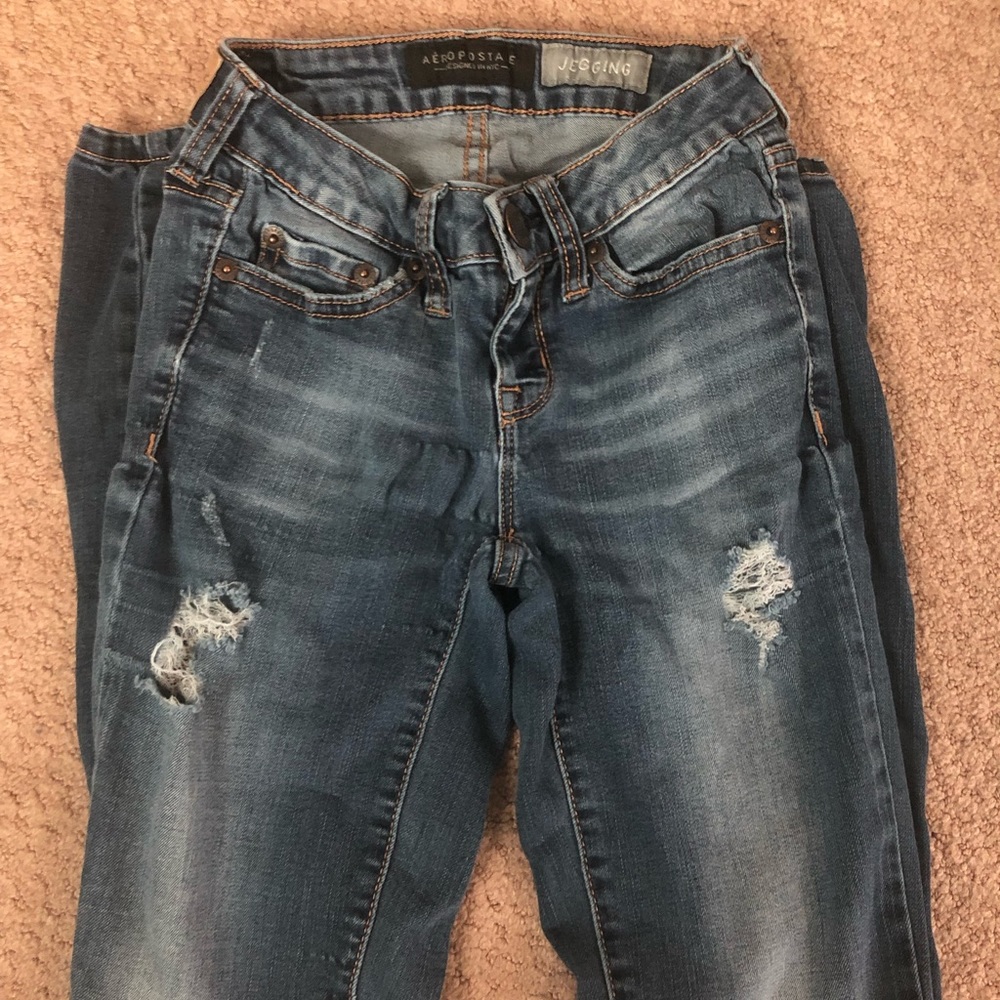 Aeropostale ripped jeggings